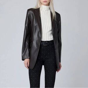 Rag & Bone Charles Faux Leather Blazer
